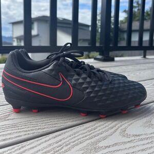 Nike Tiempo Legend 8 Club FG Soccer Cleats - Black & Red - Mens 9.5 Shoes